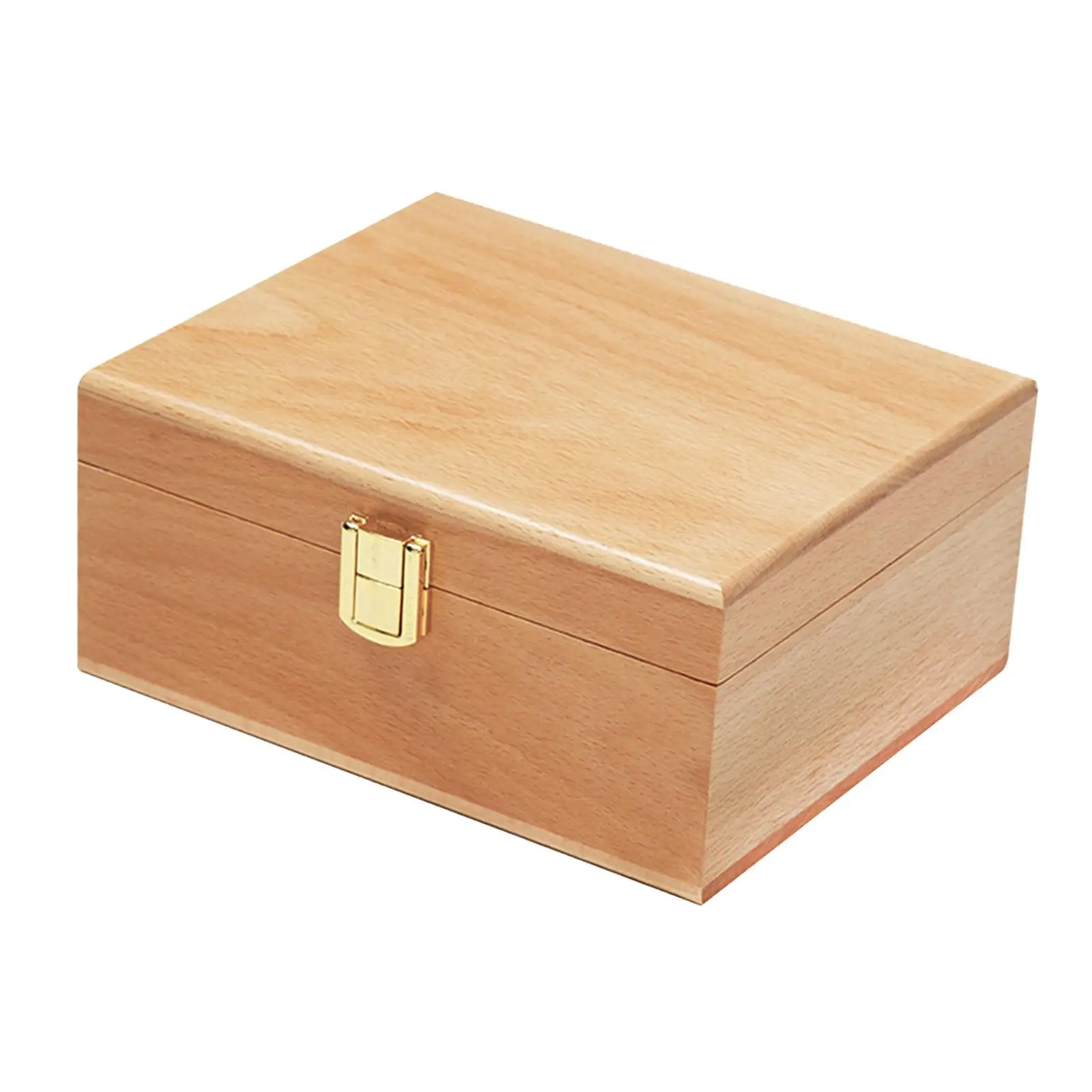 Wooden Storage Box Decorative Home Organization Portable Desktop Rustic Container Jewelry Organizer Box for Trinket Home Decor