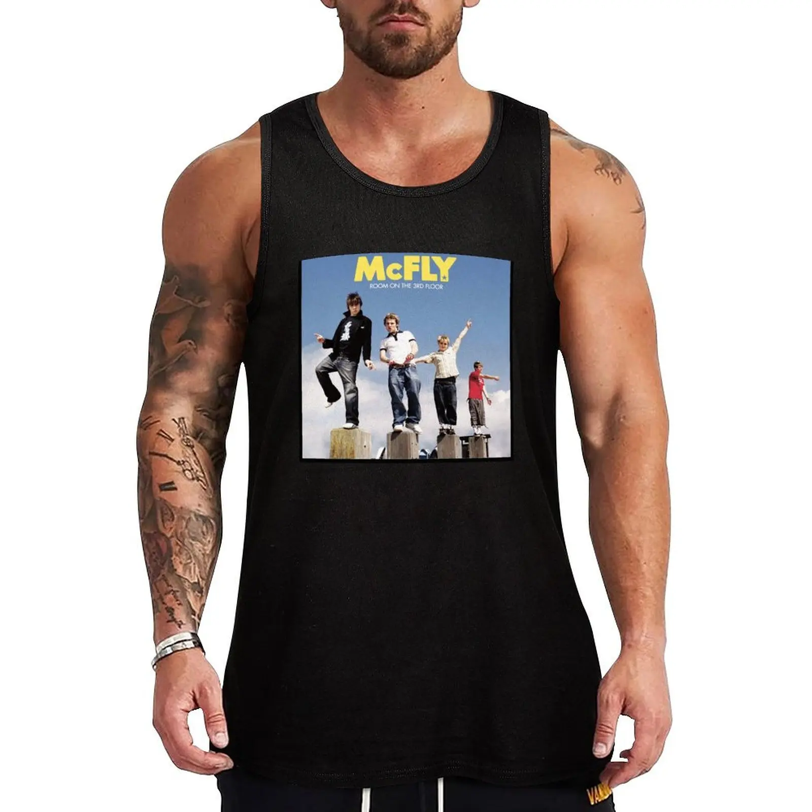 Mcfly Tank Top Men's gym clothing gym wear men Working vest Gym T-shirts for men