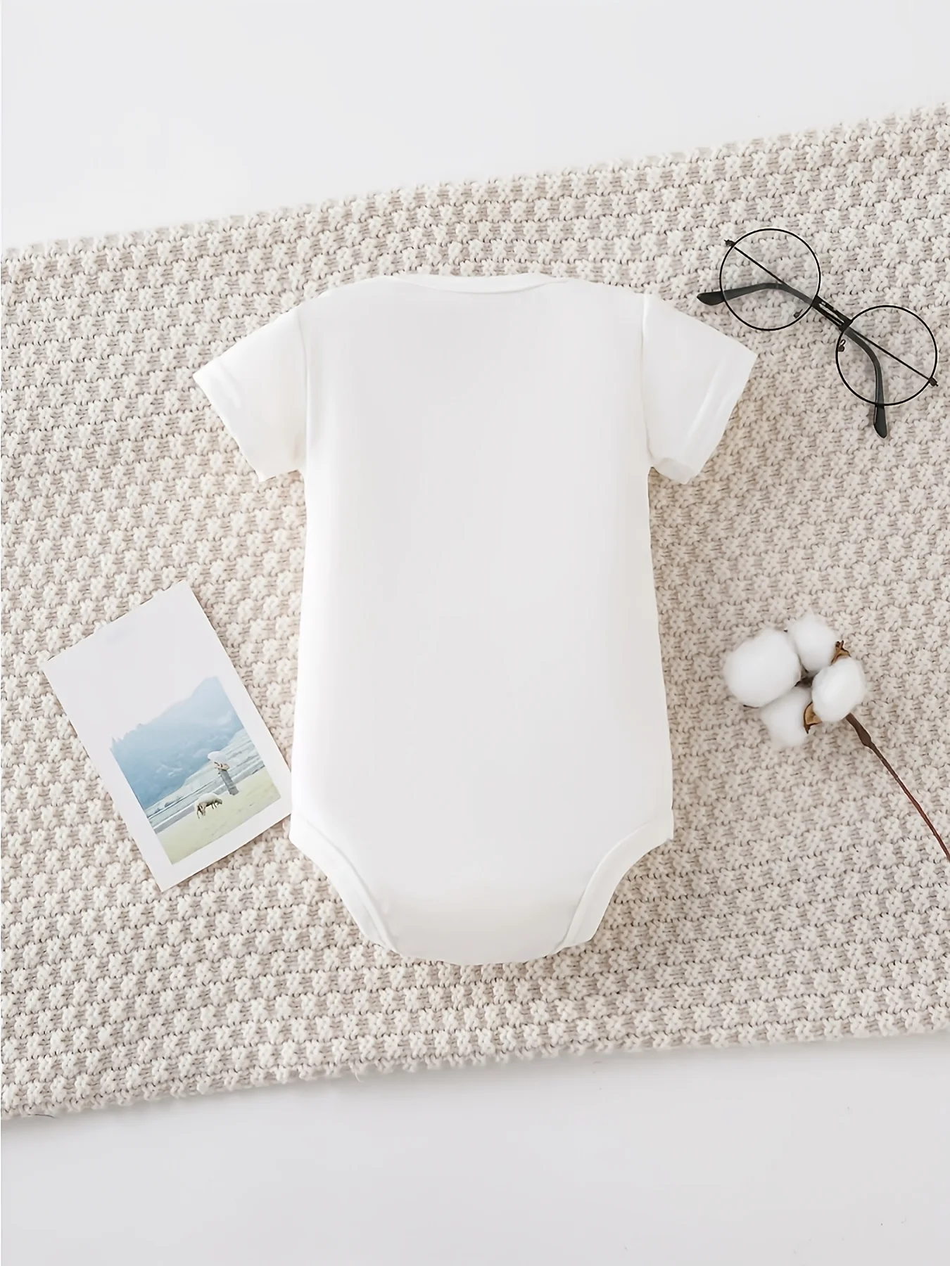 Baby Pure Half-Year Birthday Theme Romper Cute Baby 12 Year Old Commemorative Outfit Comfortable Breathable Children'S Jumpsuit,