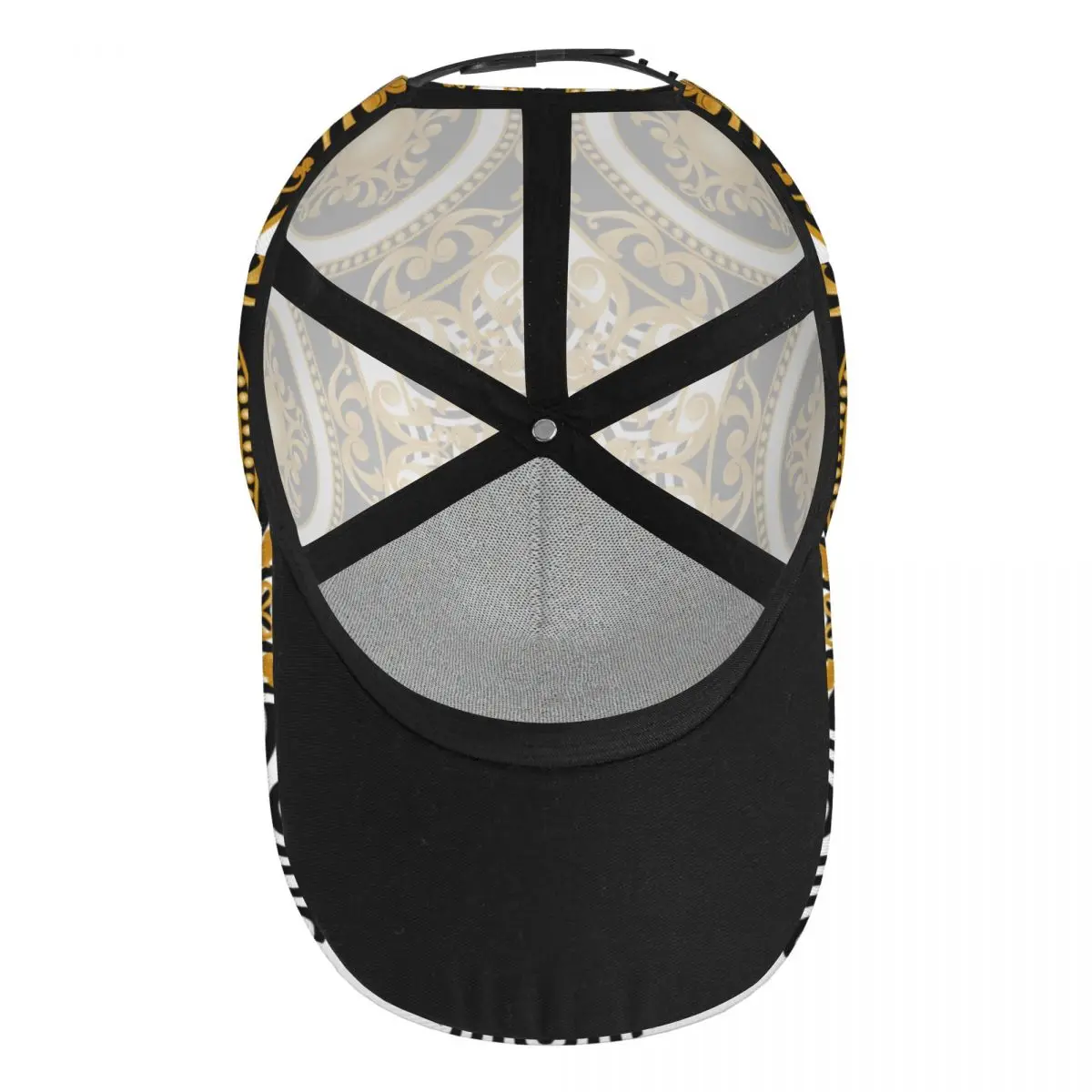 Golf Hat Men Baseball Cap Sports Gold Baroque Leopar Luxury Casual Snapback Hat Outdoor Hip Hop Hats For Men Women Unisex