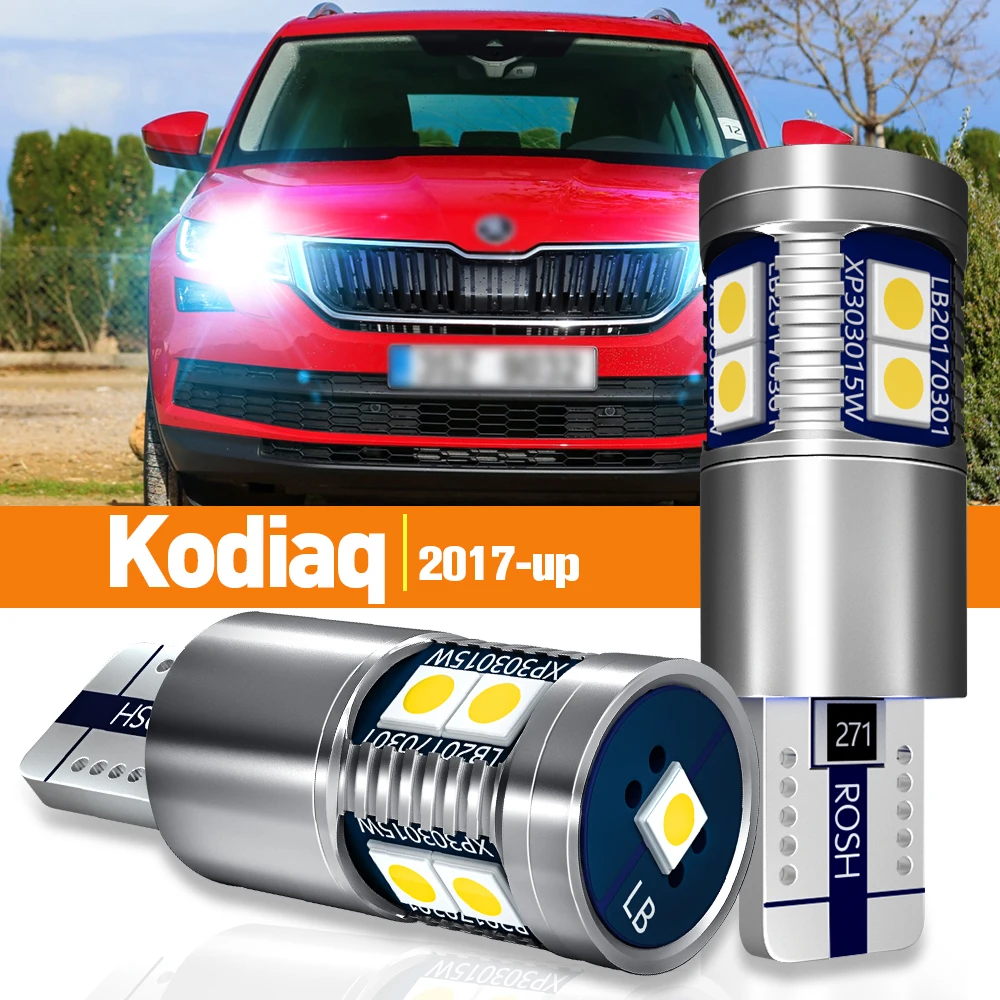 Skoda Kodiaq용 LED 주차 클리어런스 라이트, 2017 2018 2019 2020 액세서리, Canbus 램프, 2 개