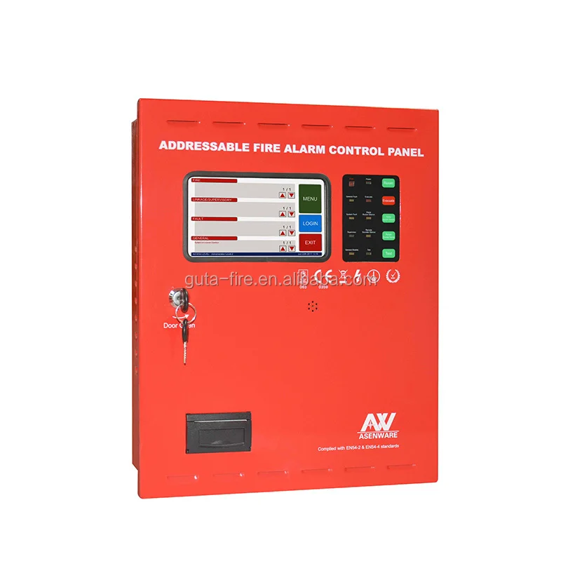 FACP   Color Screen Addressable Fire Alarm System Multiple Language Easy to Operate Low Cost
