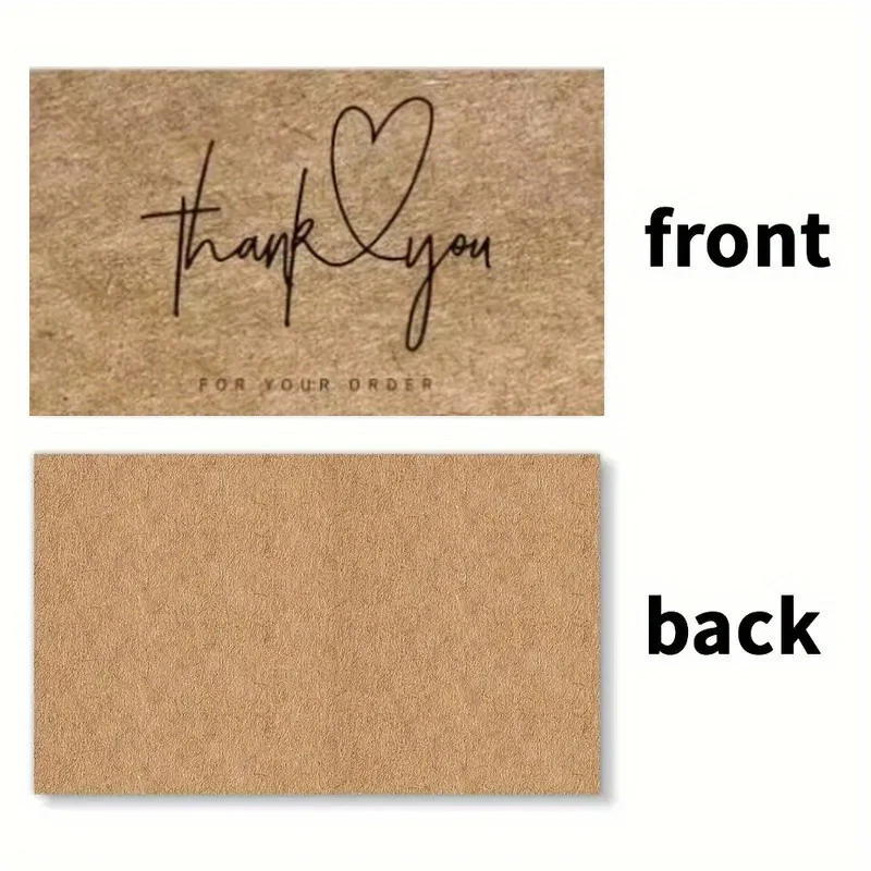 50 Corporate Thank You Cards to Express Gratitude to Customers, Including Gift Cards, And Retro Kraft Paper Cards for After view 4