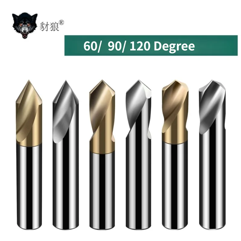 

60 90 120 Degree Location Prepare Guide Pilot Hole For steel and aluminum Metalworking 2Flutes Tun Lathe Drill CNC Machine Tools