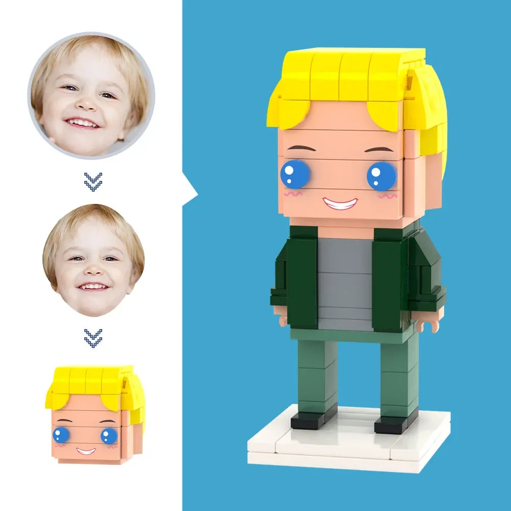 

Elegant Small Particle Ornament, Custom Photo Character Blocks Character Brickfigures, Timeless Souvenir For Daily And Festival.