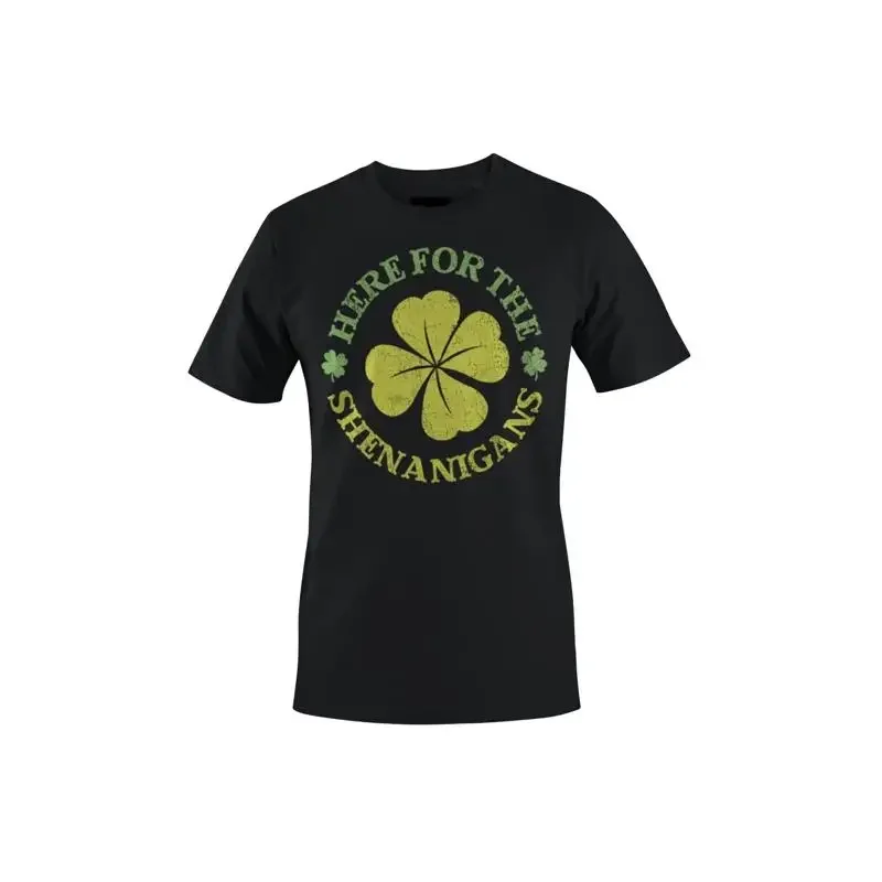 Here for the Shenanigans Fun St Patricks Day Shamrock Women's T shirt