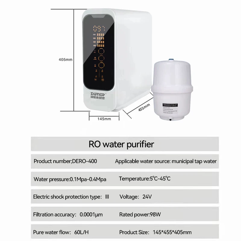 

Portable 5-Stage RO Water Purifier, Outdoor & Home Use