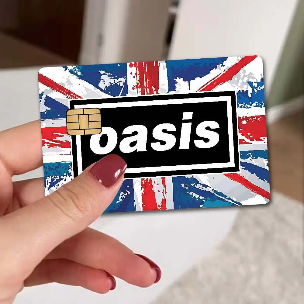 Band T-The R-Rain Cool O-Oasis Cartoon Credit Card Skin Stickers for Bank Card Bus Metro Card Sticker Waterproof Women Gift