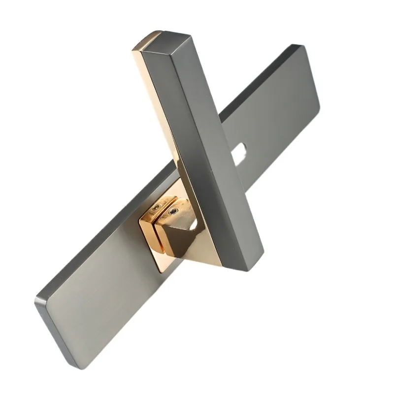 

s Silent door lock, indoor bedroom door lock, household universal wooden door handle