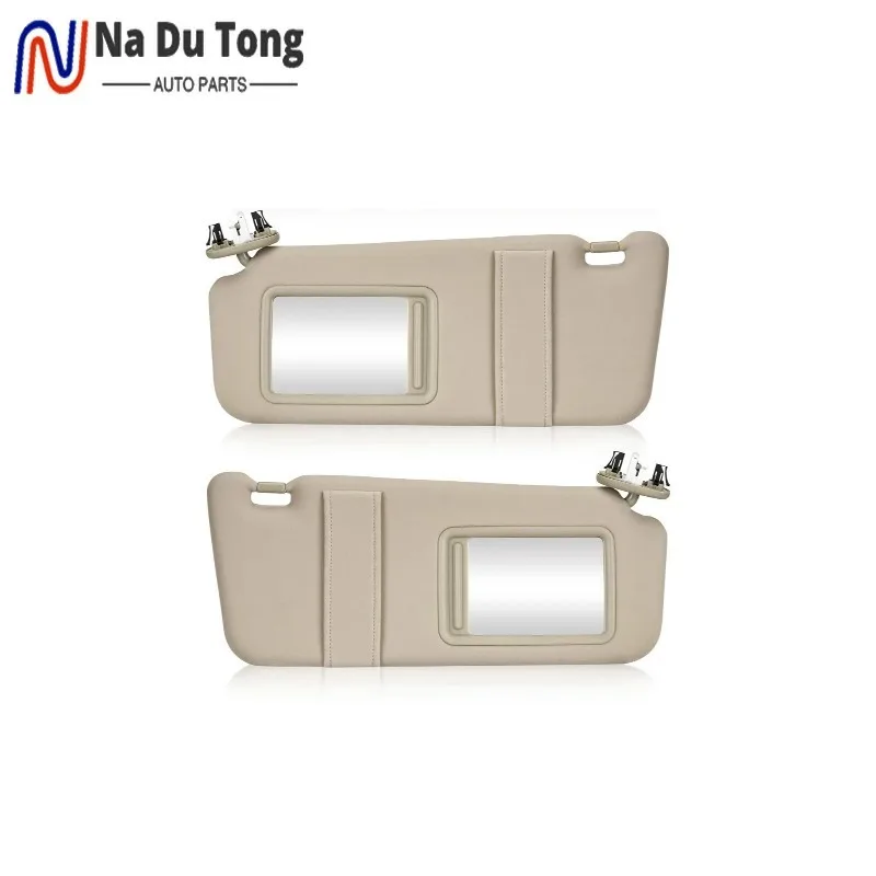 

1 пара автомобильного переднего солнцезащитного козырька с косметическим зеркалом для Toyota Camry 2007-2011 OEM 74310-06770-B0 74320-06800-B0