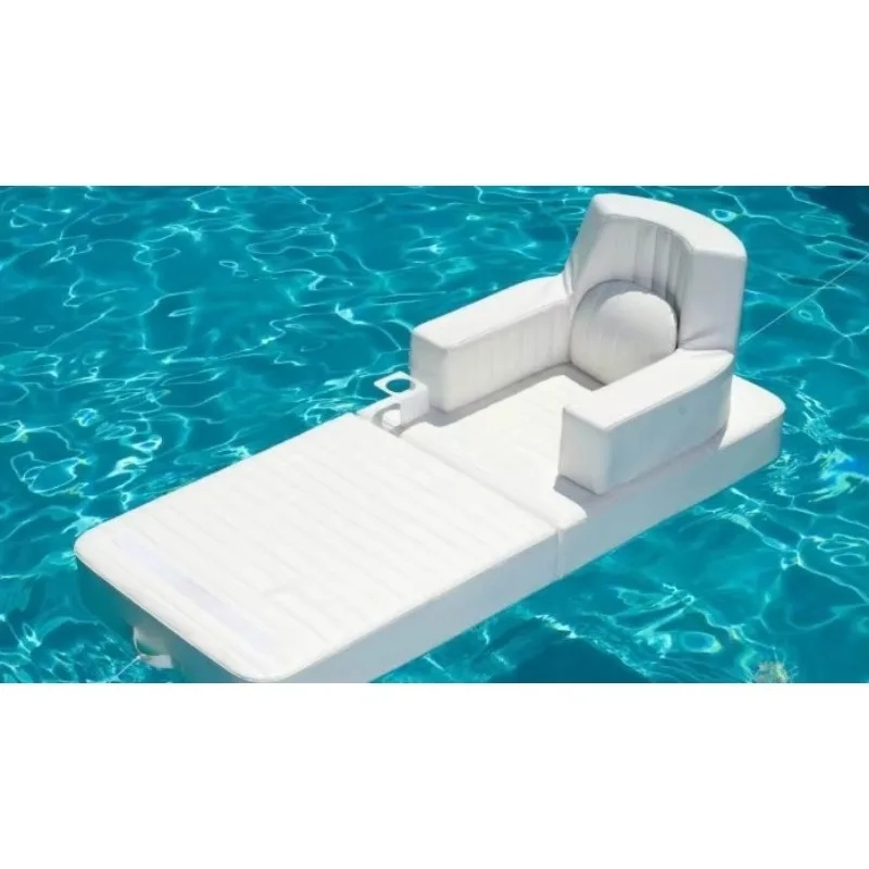 Leather serving tray foam stick floating hot sale waterproof floating table sunbed pool lounge chair floating tray