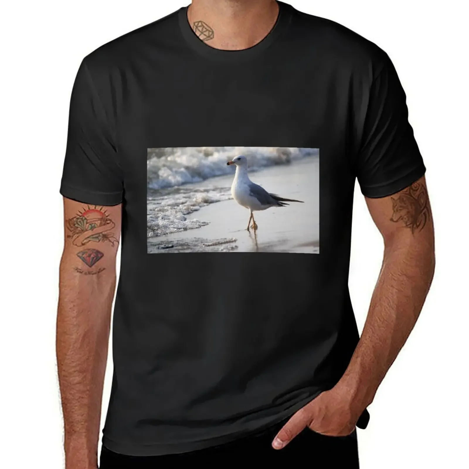 Seagull strut T-Shirt blue archive vintage custom t shirt customs men clothes