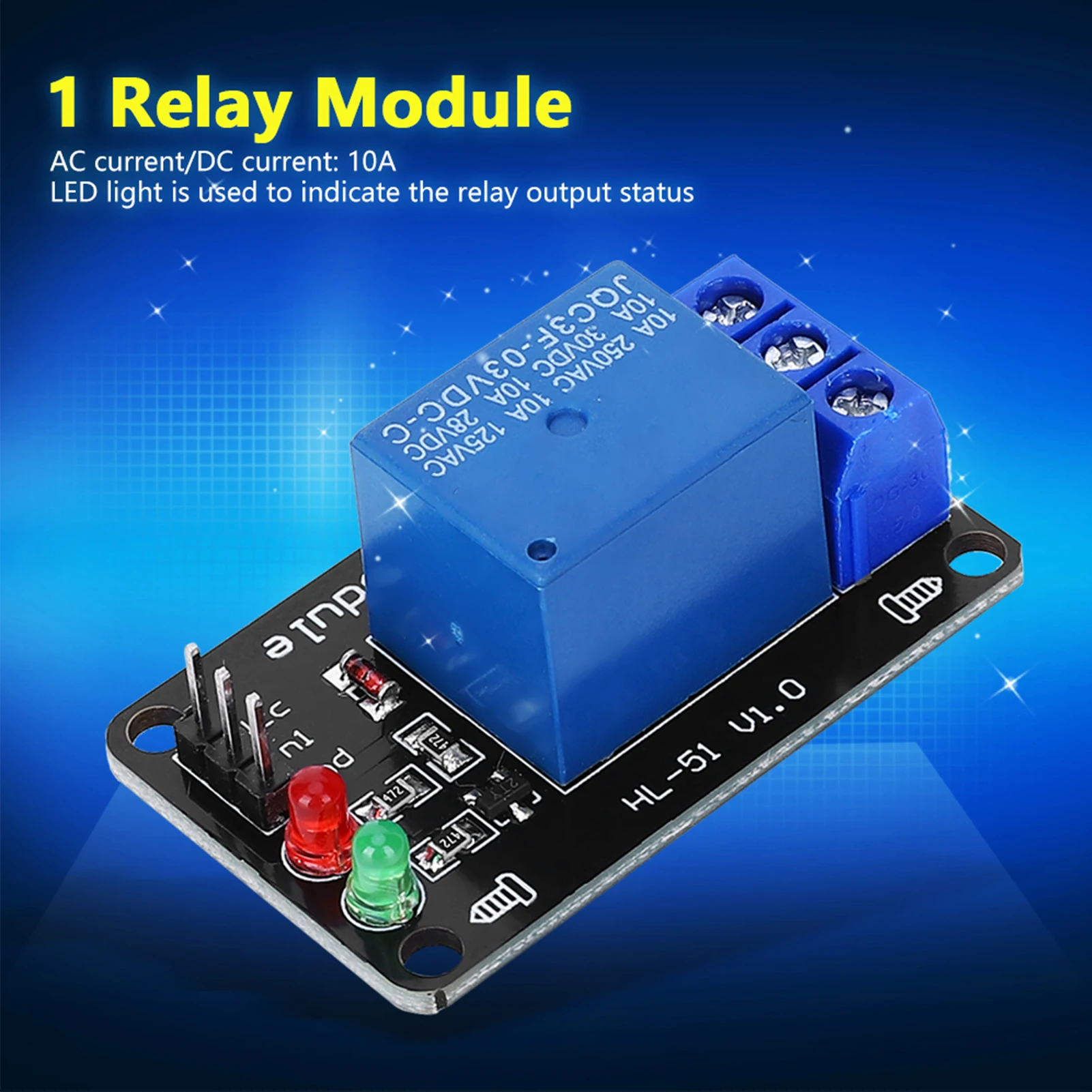 Relay Module 1 Relay Module Device Electronic Control Accessories Without Optocoupler Blackboard 3.3V 1 Relay Module