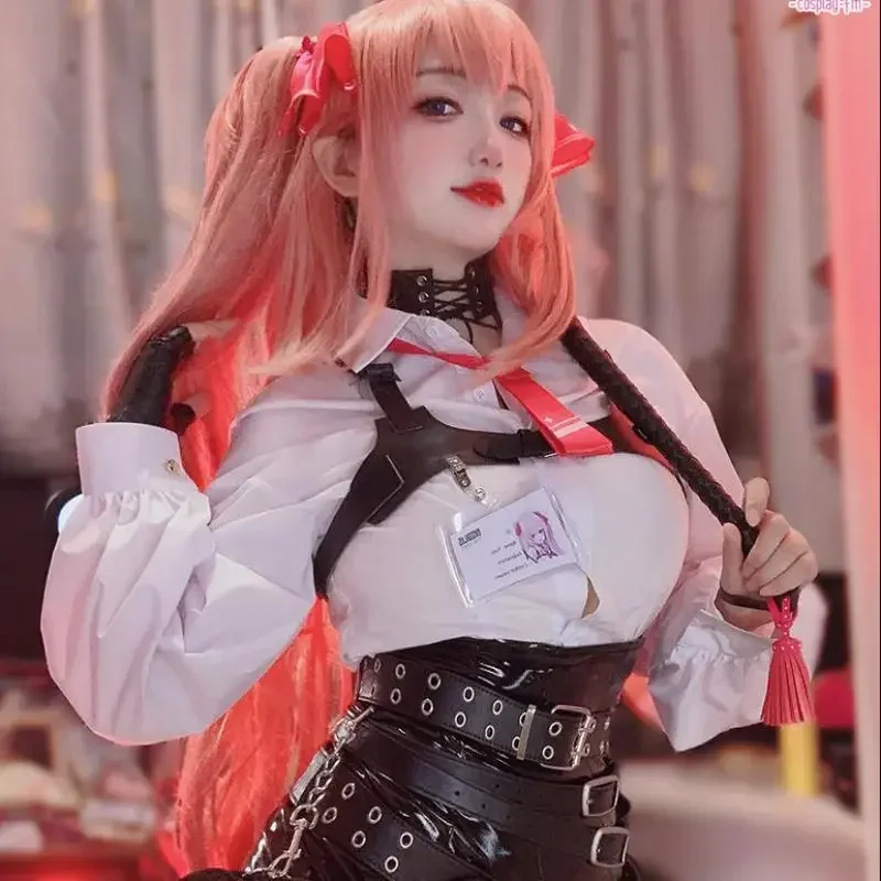 NIKKE-A Deusa da Vitória Traje Cosplay, Fato de Jogo Yuni, Uniforme Sexy, Roupa de Halloween, Peruca