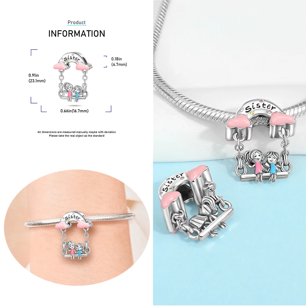 925 Sterling Silver Christmas Tree&Calendar&Car&Spaceship Bead Charm Fit Brand Bracelet Cute Cartoon Jewelry