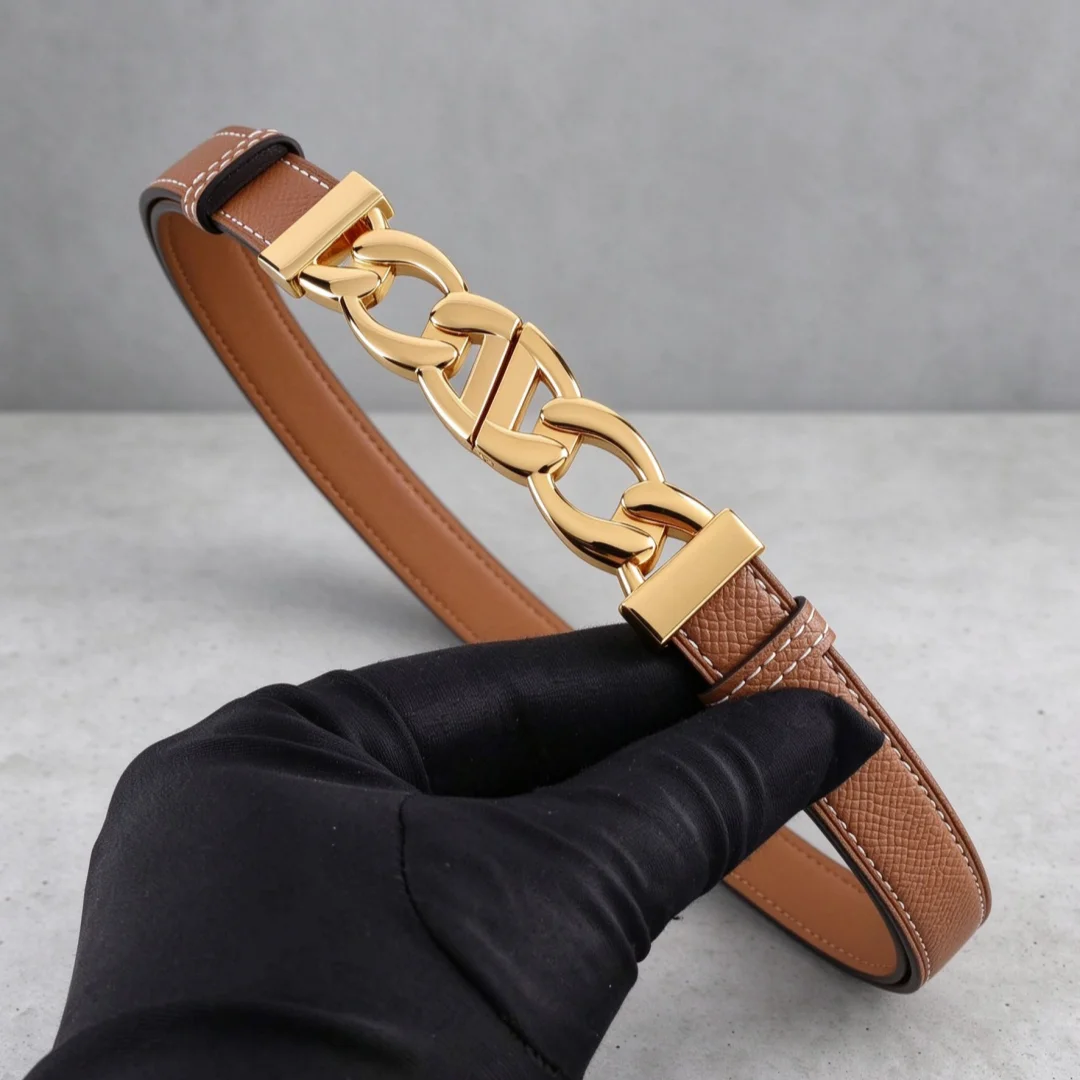 Classic Retro Women's Small Belt Freely Adjust Belt Soft Belt Simple and Beautiful Style Match Dress Pants Belt 18MM H-4