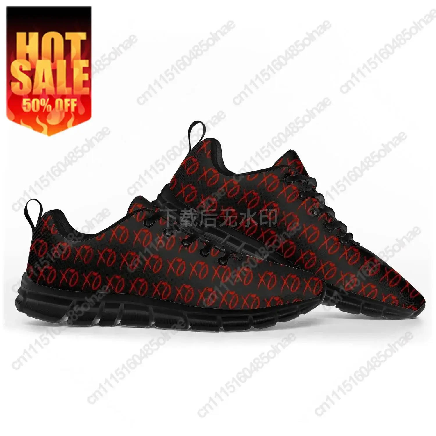 Hot The Weeknd Singer Pop Sports Shoes Mens Womens Teenager Sneakers Casual Custom High Quality Couple Shoes Black