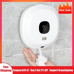 Nieuwe Zeepdispenser Wall Mounted Touchless Schuim Zeepdispenser Automatische Inductie Handdesinfecterend Machine Voor Hotel Huishouden