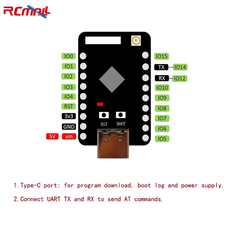 ESP32-C5 Core Board ESP32 C5HF4 RISC-V 32-bit Type-C WiFi 6 BLE 5.3 Zigbee3.0 Thread1.4 IoT Mini Development Board for Arduino