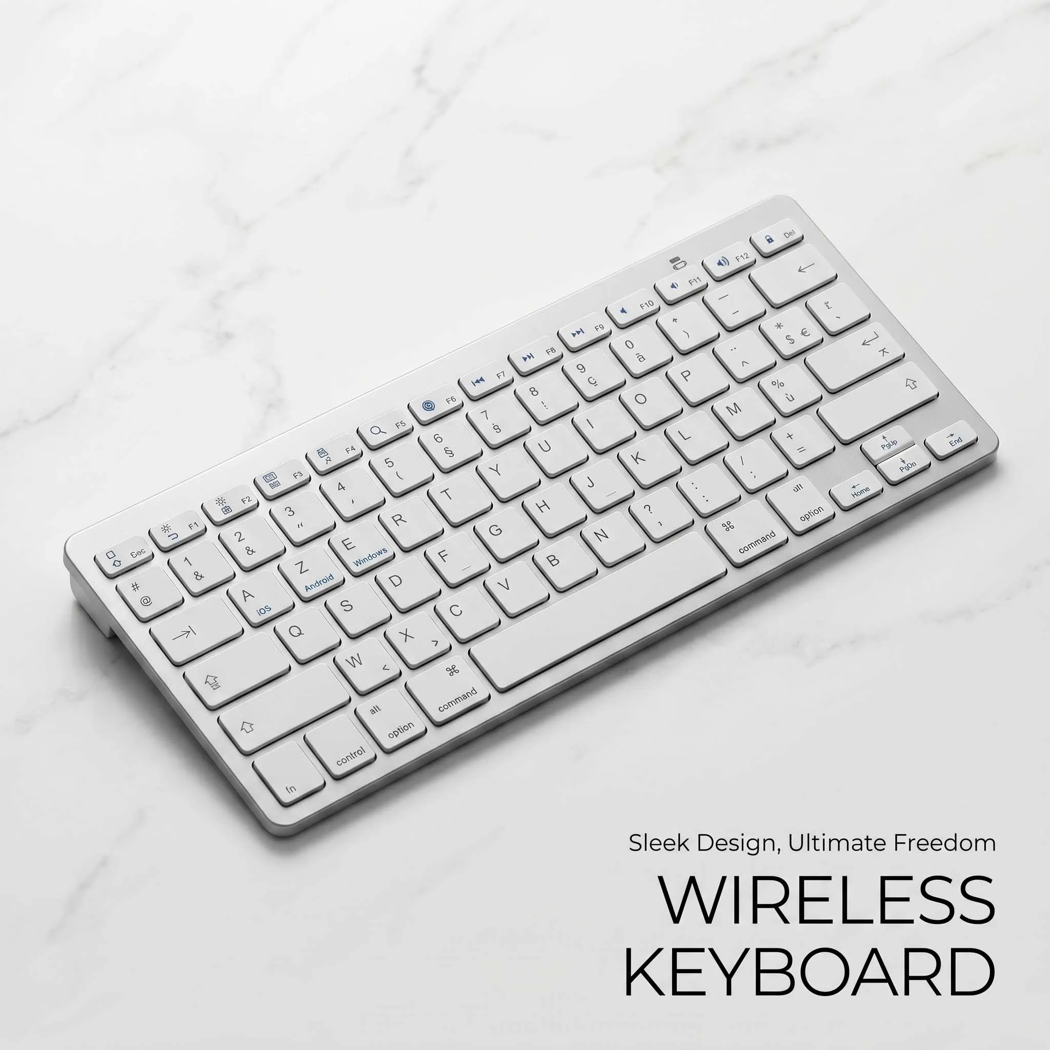French Language Ultra Thin Lightweight Low Noise Keyboards for Laptop/Computer/Surface