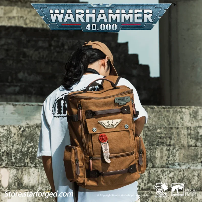Starforged Death Korps of Krieg Backpack Warhammer 40K Game Genuine  Peripheral Brown Large Capacity Backpack Computer Handbag - AliExpress 26