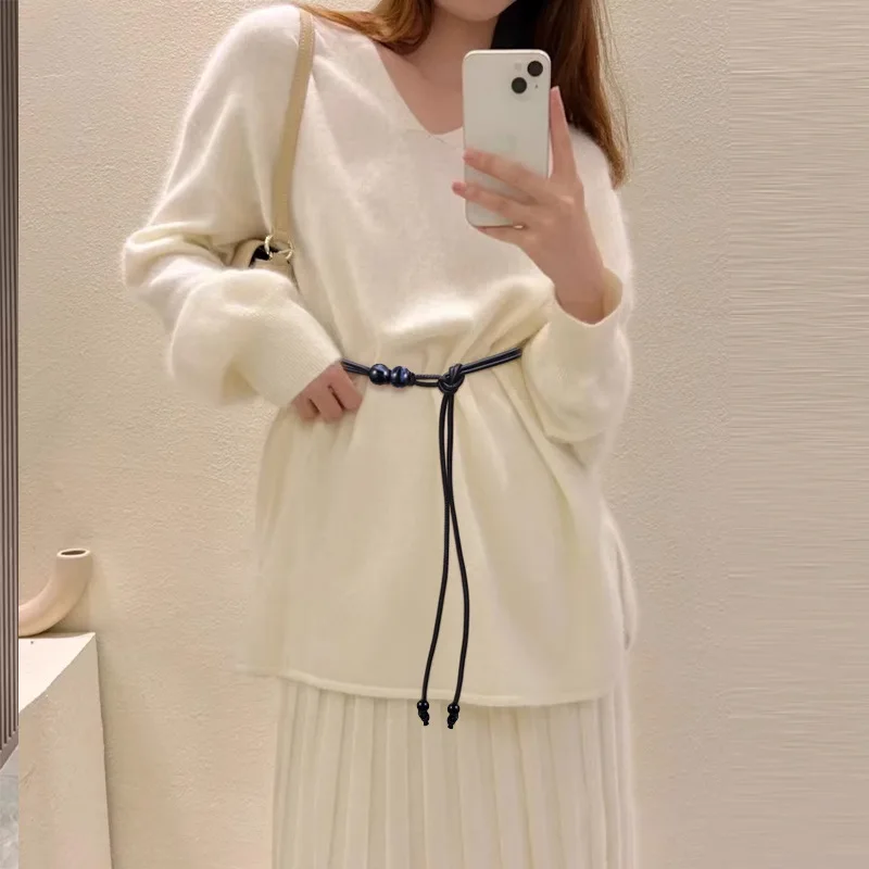 جديد الصينية Sle حزام المرأة عبر الحدود تنورة الرجعية الديكور مطابقة الدكتور الخصر سلسلة حبل من الجلد حزام صغير