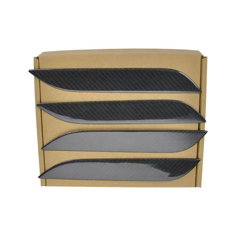 2025 Real Full  Carbon Fiber Add on Style Car Outside Door Handle Cover Trim for Tesla Model S 2016-2018