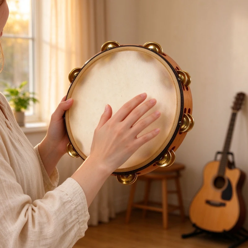 stainless-steel-tambourine-professional-double-row-tambourine-children-adults-handheld-tambourines-orff-musical-instruments