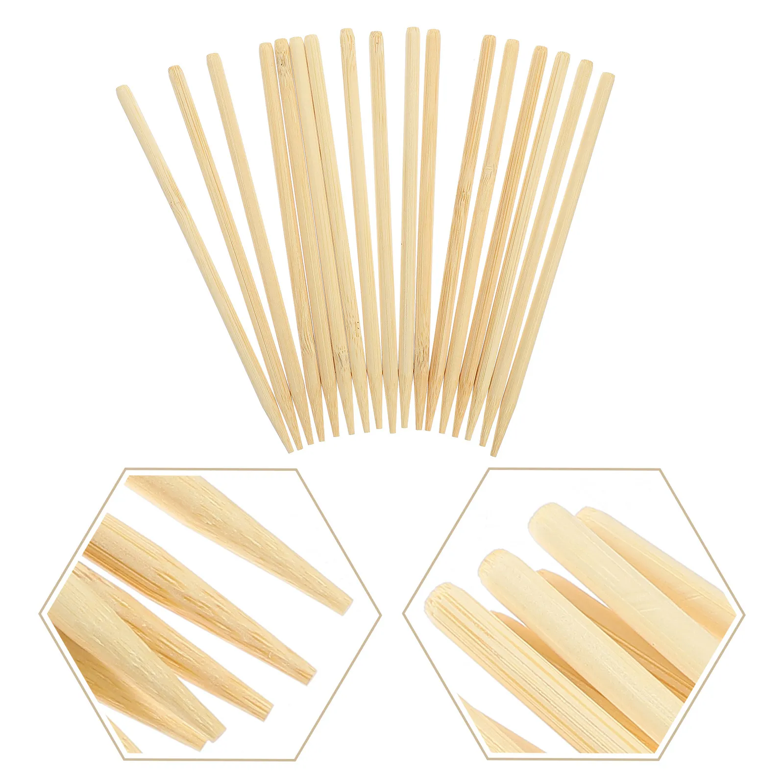 100Pcs Wooden Scratch Painting Pens Light Brown Professional Art Stylus Sticks for Creativity Development DIY Supplies