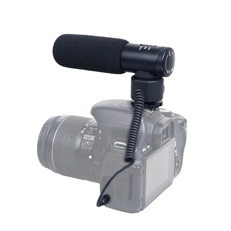 Professional CVM-V20 Cardioid Condenser Shotgun Video Microphone for DSLR Smartphones Camera Recording Interview Vlog