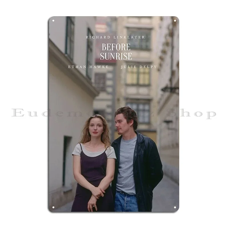 قبل شروق الشمس لوحة معدنية ملصق جدار جدارية مضحك مطبوعة صدئ حانة لوحات تين تسجيل ملصق