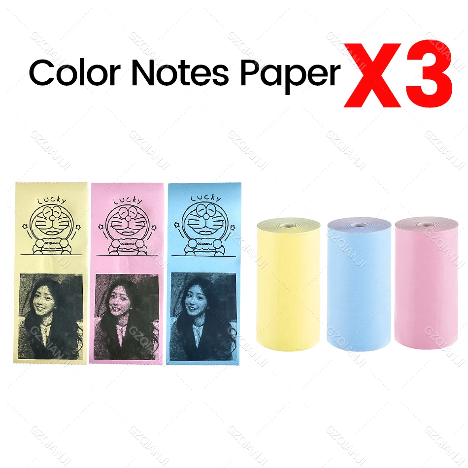 Witte kleur stickerlabel thermische papierrollen voor fotoprinter en kleur Witte ontvangstbriefprinter Papierrol voor Peripage A6