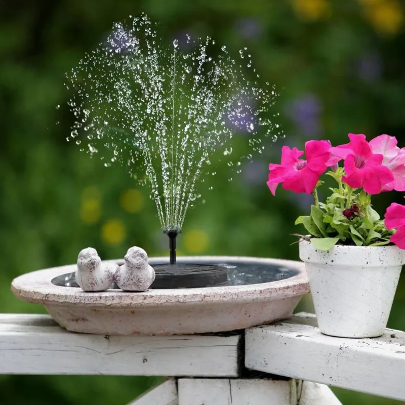 13 Cm, 16 Cm Solar Fountain Pump- Outdoor Garden Pool, Bird Bath, Small Pond, Nozzle Floating Model