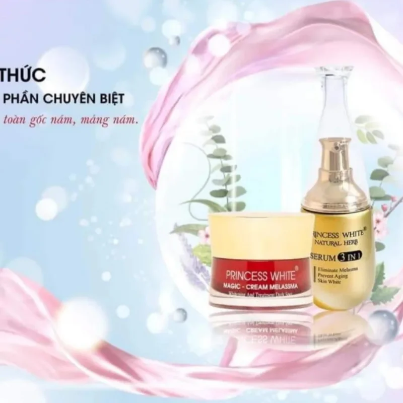 Combo Trị Nám Dưỡng Da Cao Cấp Kem Serum 3in1 Loại bỏ nám, tăng độ đàn hồi,trắng da cải thiện nếp nhăn và chống lão hóa