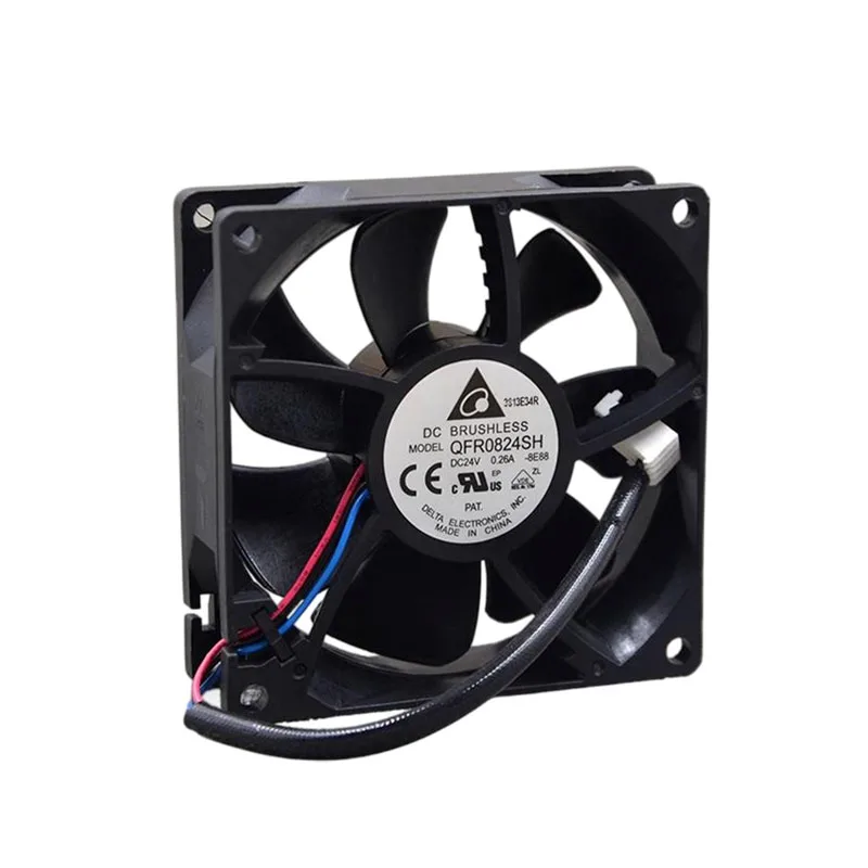 جديد الأصلي QFR0824SH 24V 0.26A 8025 80*80*25 مللي متر 8 سنتيمتر مروحة التبريد