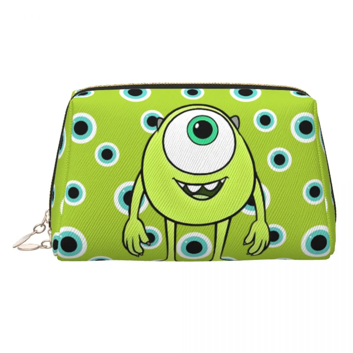 

Custom Fashion Monsters University Mike Cute Travel Toiletry Bag for Women Makeup Cosmetic Organizer Beauty Storage Dopp Kit