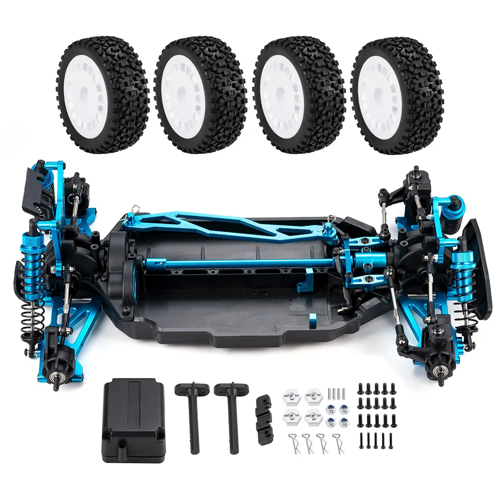 TRINOOD Metal&Plastic RC Drift Car Chassis Frame Set for 1/10 Tamiya TT02B Buggy Upgrade Parts