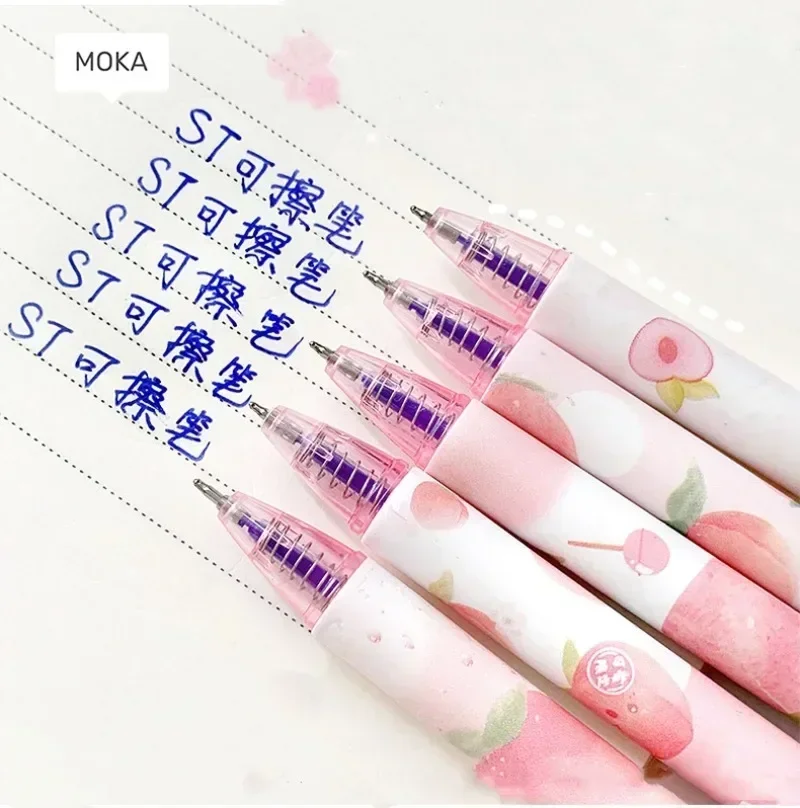 Imagem -06 - Cute Erasable Blue Ink Gel Canetas Kawaii dos Desenhos Animados Punho Lavável Escola Escritório Escrita Suprimentos Papelaria 0.5 mm Pcs por Lote