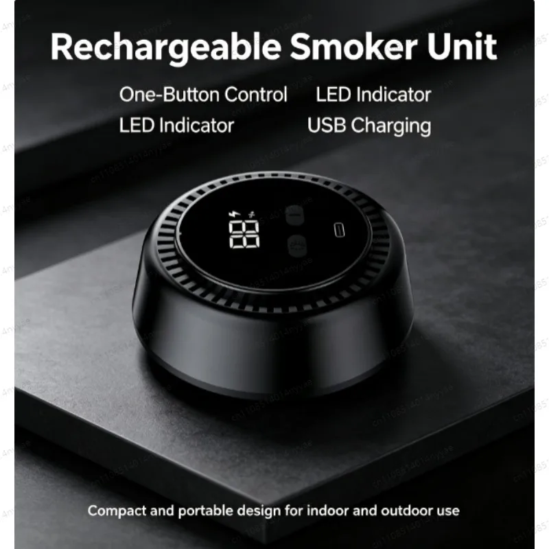 Cocktail Smoker Kit Electric RGB Light Whiskey Smoker 3rd Gen Rechargeable with 6 Flavors Wood Chips for Bar Party