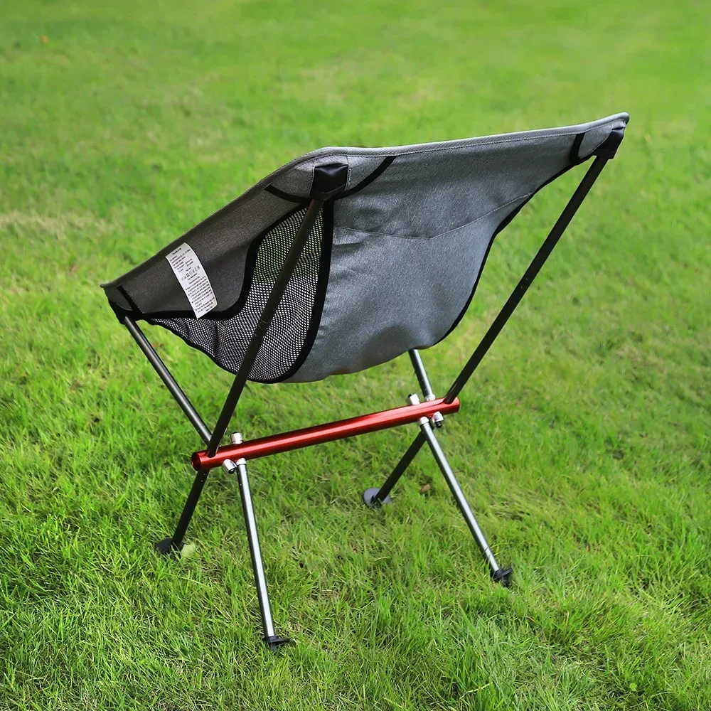 Outdoor Ultralight 7075 Aluminum Alloy Detachable Portable Folding Camping Moon Chairs Beach Fishing Chair Travel Picnic Seat