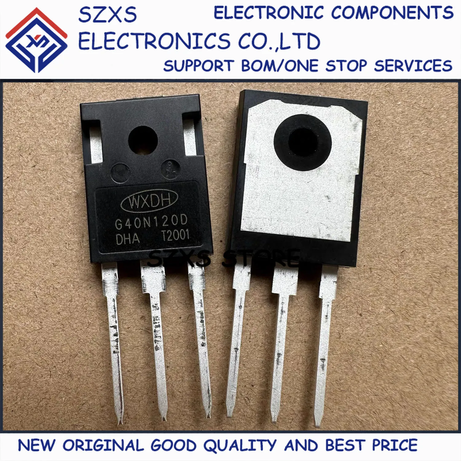 New Original 10Pcs G40N120D TO-247 1200V 40A IGBT Field-Effect Transistor In Stock Electronic Components Good Quality