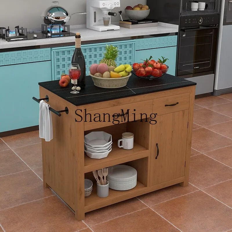 

FG Kitchen Nakajima Open Separate Solid Wood Side Cabinet Household Storage Meal Storage Cabinet