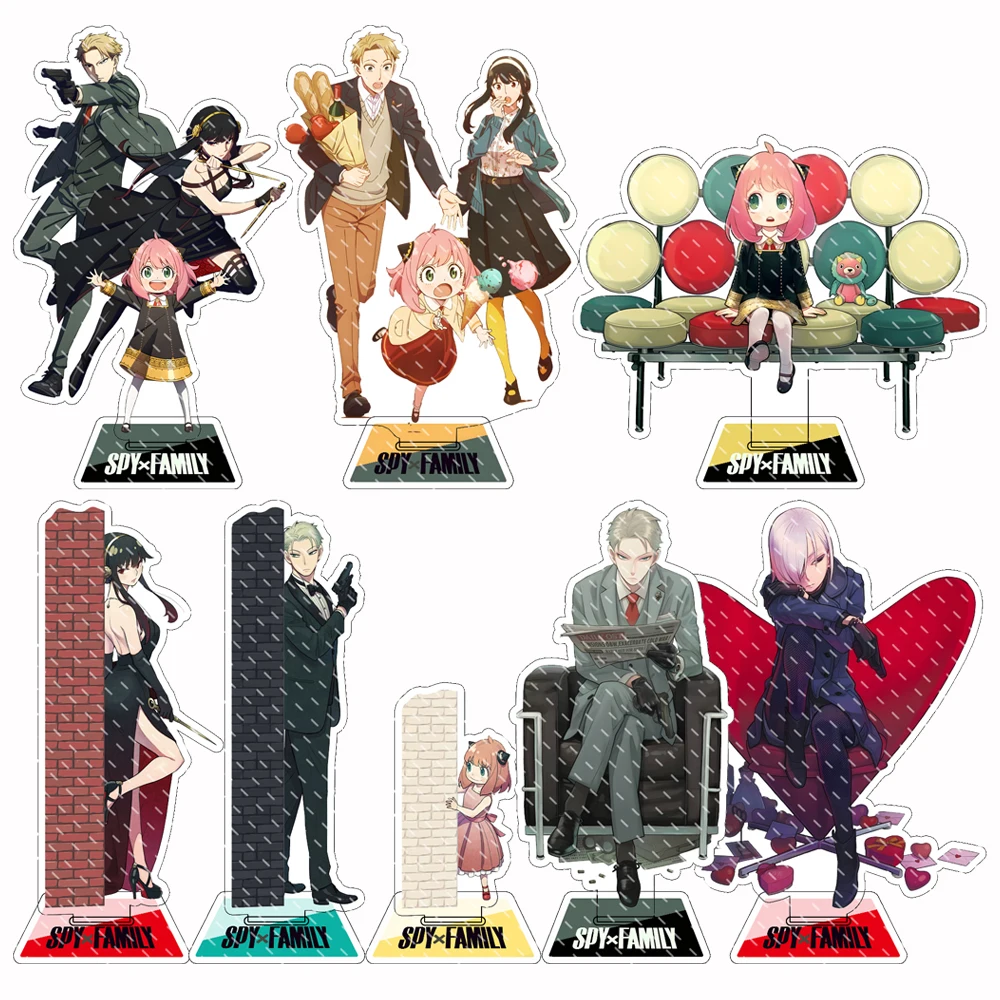 Acrylic Handicrafts Anime Merchandise SPY×FAMILY Desk Decoration Items Precious Portrait Monuments Kawaii Anya Forger Fans Gifts