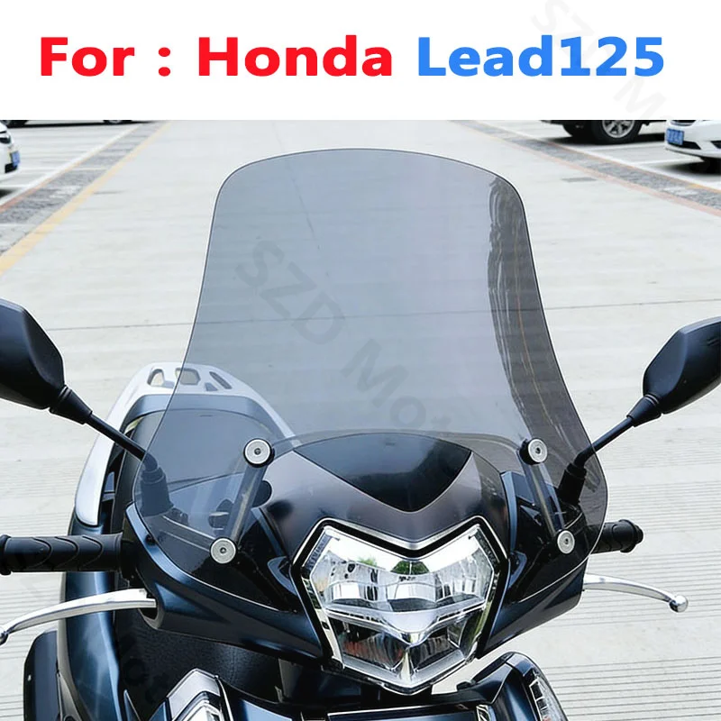 

Windshield For Honda Lead 125 Lead125 Motorcycle Accessories Windscreens Wind Deflectors Viser Visor Transparent