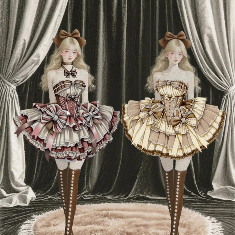 

Whimsical Chocolate & Tea Party Younger Girls Vibe A Chocolate-box Fairytale Stitched To Perfection Women Lolita Boutique Dress