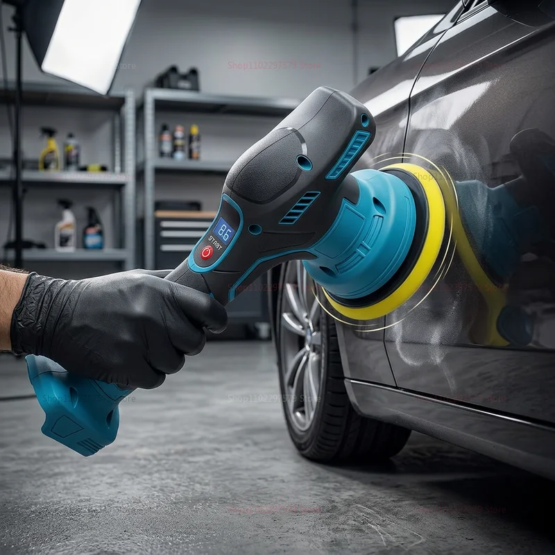 Car Polisher Electric Polishing Machine for 18v Battery Wireless Waxing Sanding Sealing Glaze Tool Sander Power Tools view 4