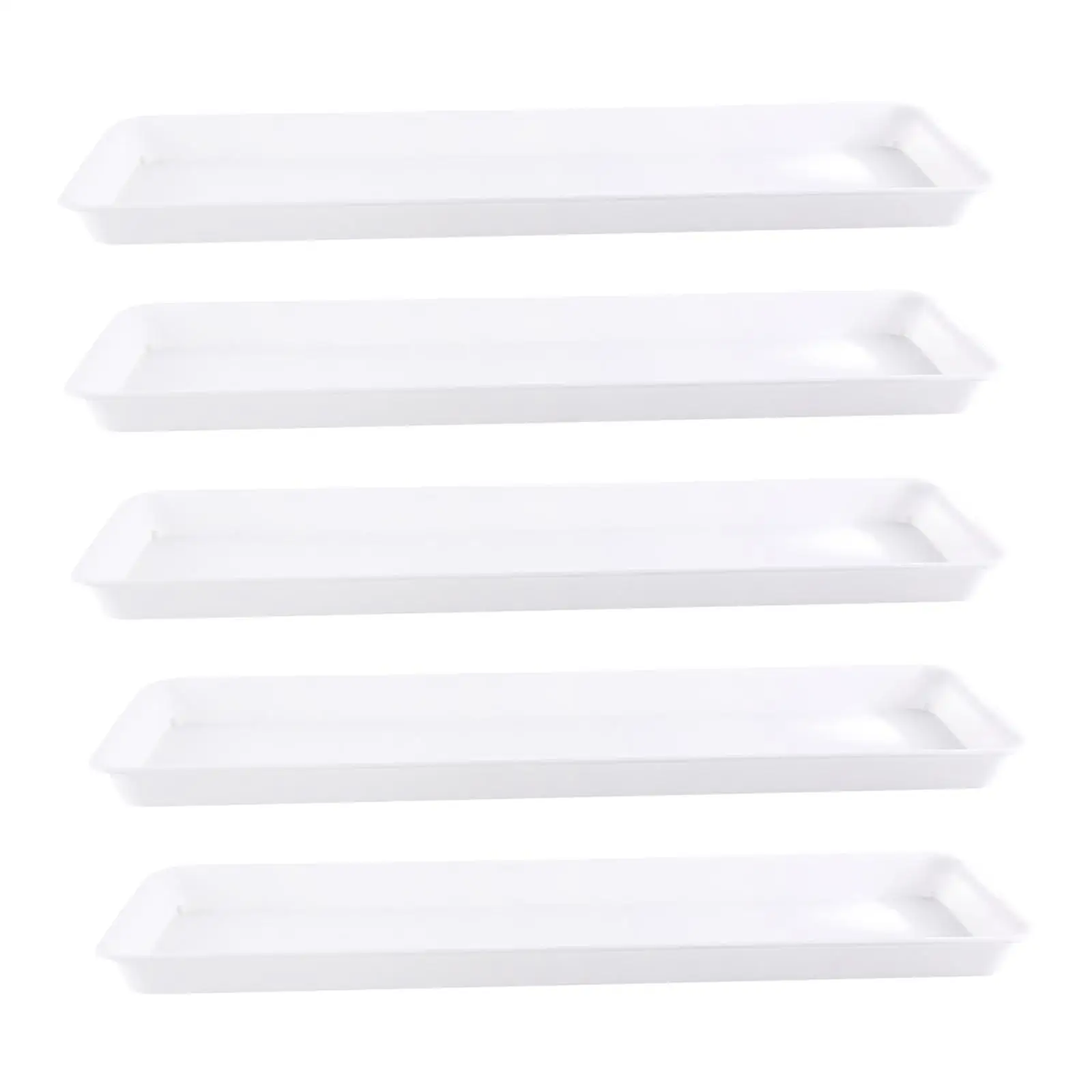 5 Pieces Plant Saucers, Planter Saucers, Compact Heavy Duty Flower Pot Trays,