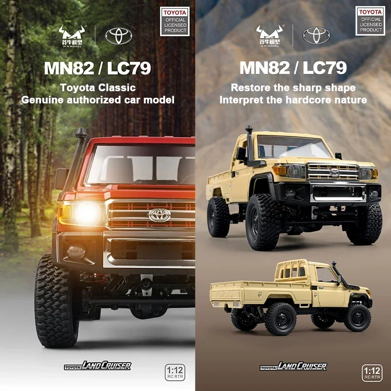 MN รุ่น 1:12 4WD MN82 LC79 Land Cruiser Rc รถ Toyota จําลองรีโมทคอนโทรลรถกระบะ RC รถบรรทุกของเล่นสําหรับผู้ใหญ่ของขวัญ