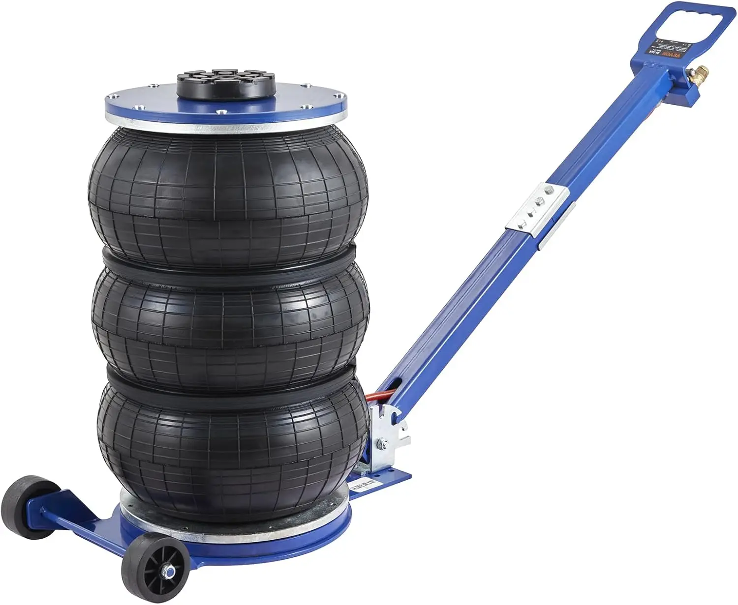 5 Ton Triple Bag Air Jack, Fast Lifting Pneumatic Jack with Steel Pipes, Adjustable Handle for Car Repair