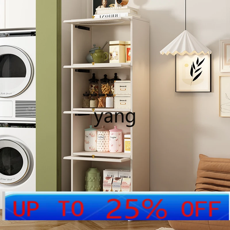 LH  solid wood dining side wine cabinet modern simple living room wall storage household multi-layer storage cabinet